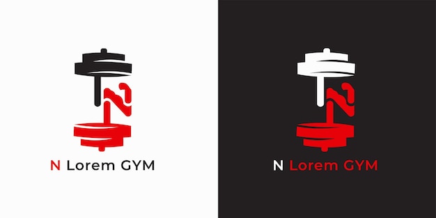 Vecteur logo vectoriel lettre n gym