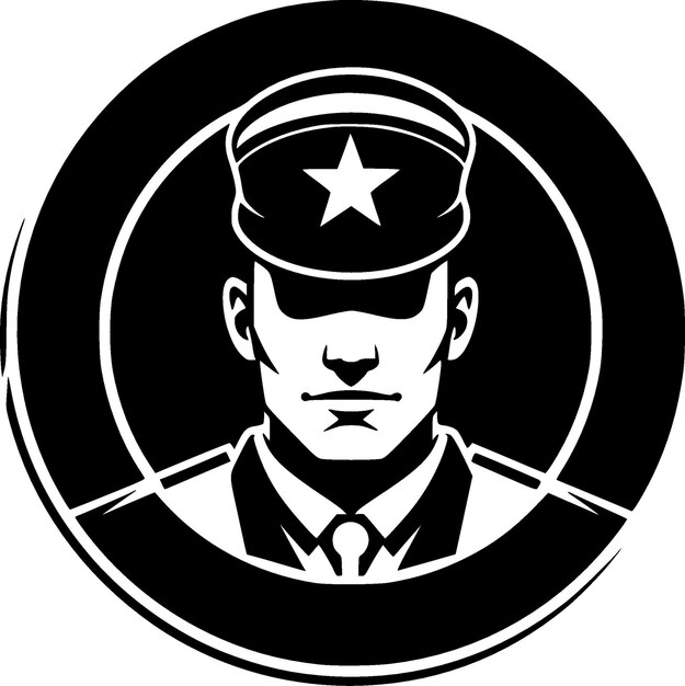 Vecteur logo vectoriel militaire de haute qualité illustration vectorielle idéale pour le graphique tshirt