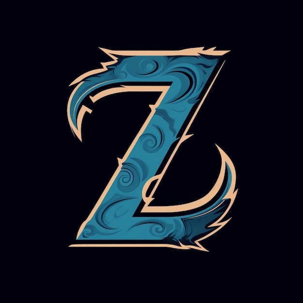 Vecteur un logo vectoriel monogramme lettre z