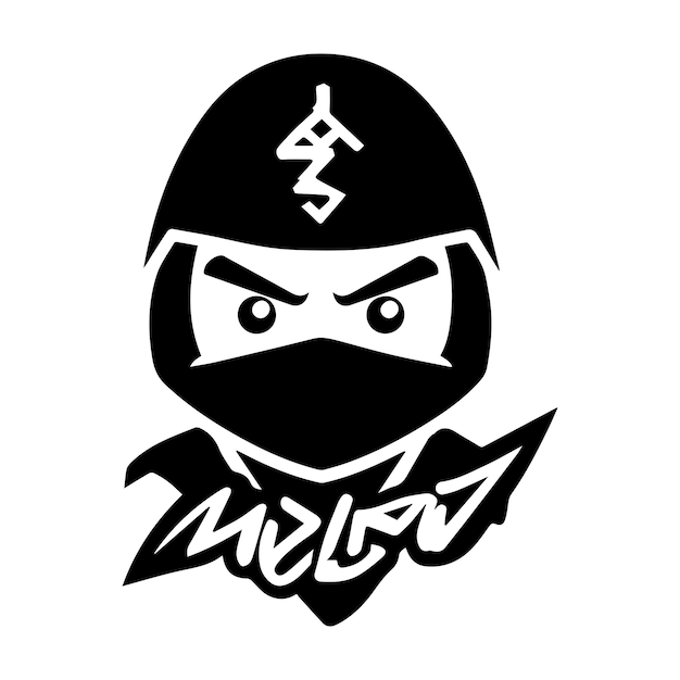 Vecteur logo vectoriel ninja logo ninja illustration de la mascotte ninja