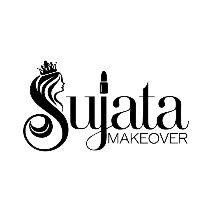 Vecteur un logo vectoriel pour un salon de beauté nom de l'entreprise sujata remodelage
