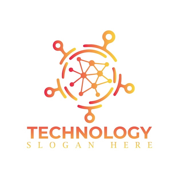 Logo Vectoriel Pour La Technologie Biotechnologie Internetintelligence Artificielle Et Ordinateur