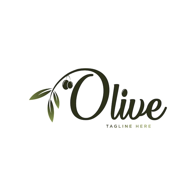 Vecteur logo vectoriel de produit biologique d'étiquette d'huile d'olive