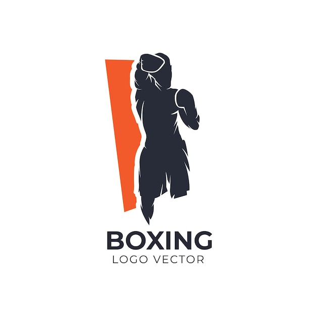 Logo Vectoriel Silhouette De Boxe