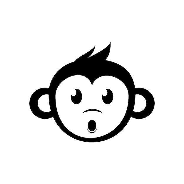 Logo Vectoriel De Singe Mignon