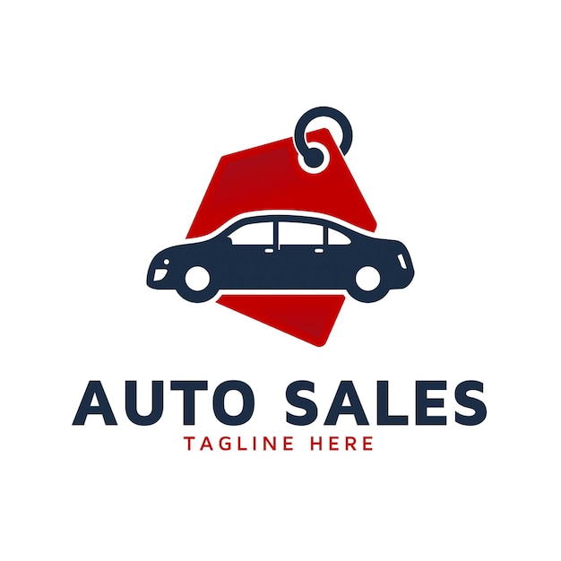 Vecteur logo des ventes automobiles