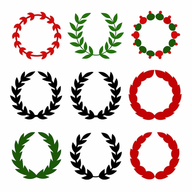Vecteur un logo vert et rouge avec une fleur rouge dessus