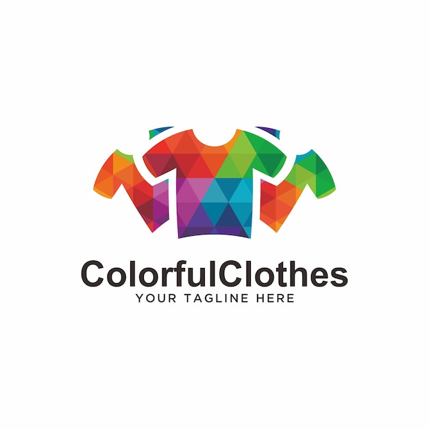 Logo De Vêtements Colorés. Logo De La Mode