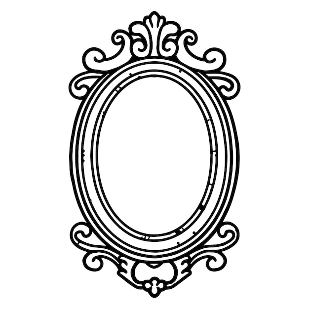Logo Vintage Dans Un Style D'art En Ligne Plate
