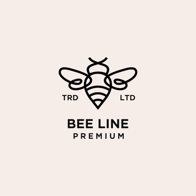 Logo Vintage Premium Bee Line