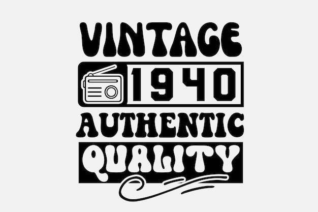 Un Logo Vintage De Qualité Vintage Avec Une étiquette Vintage.