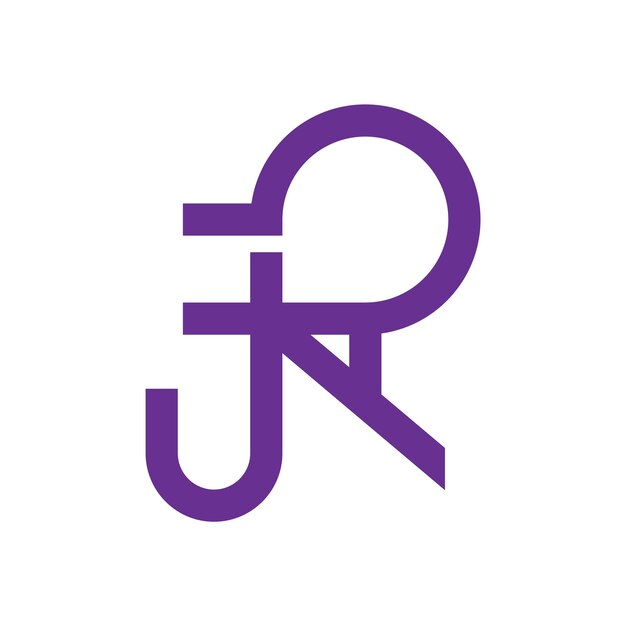 Logo Violet Avec La Lettre J Au Milieu