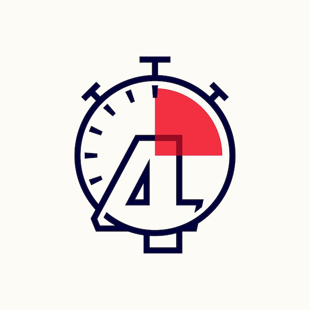 Logo de vitesse numéro 4