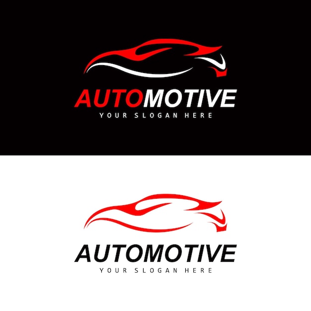 Logo Voiture Réparation Automobile Vecteur Réparation Garage Marque Design Entretien Voiture Pièces Détachées Automobile