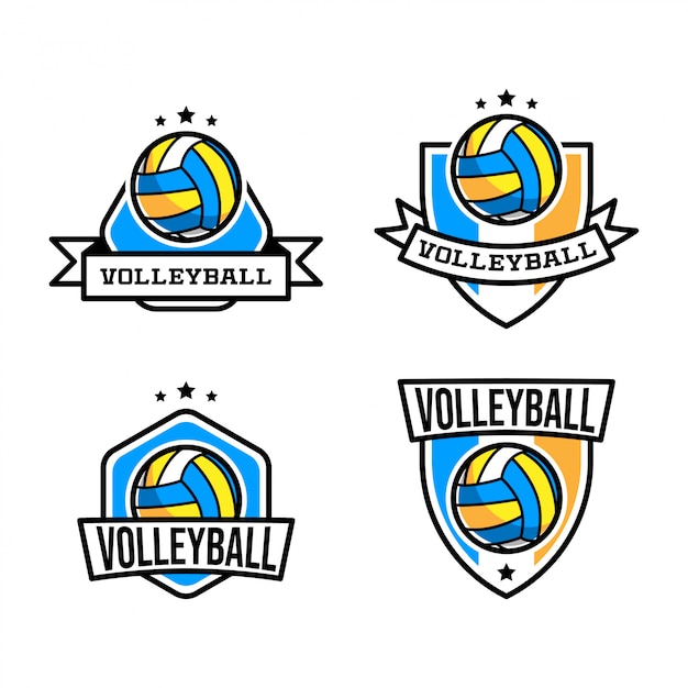 Vecteur logo de volley ball