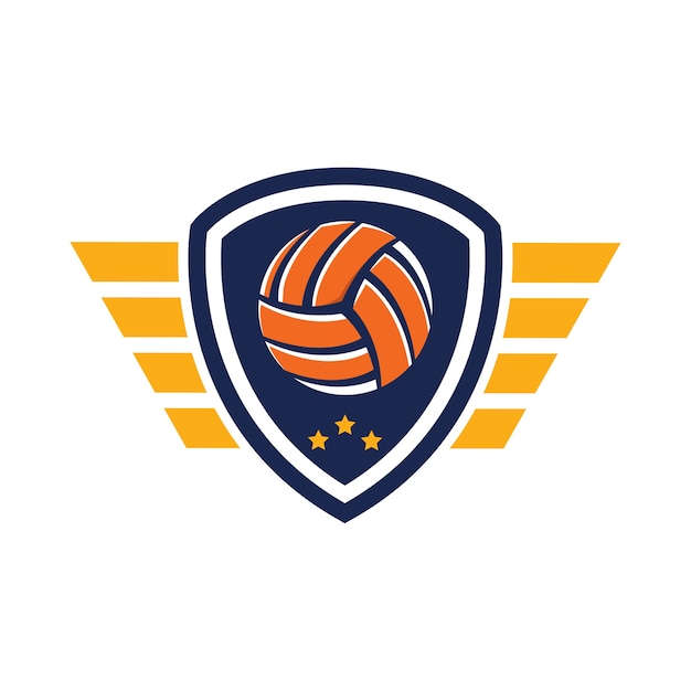 Vecteur logo de volleyball, american logo sport