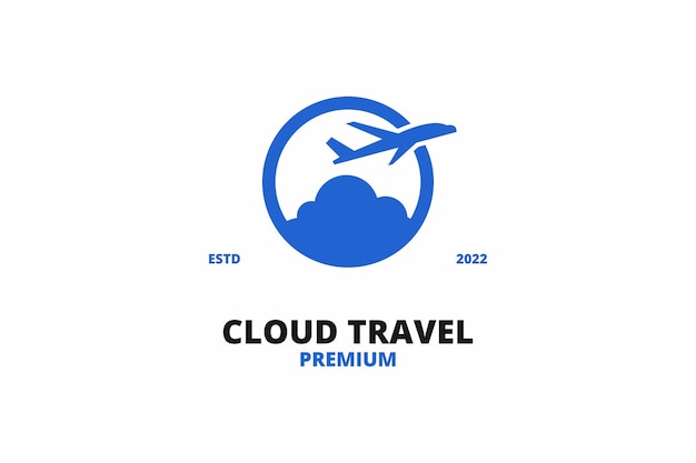 Logo De Voyage Avec Design Avion Et Nuage