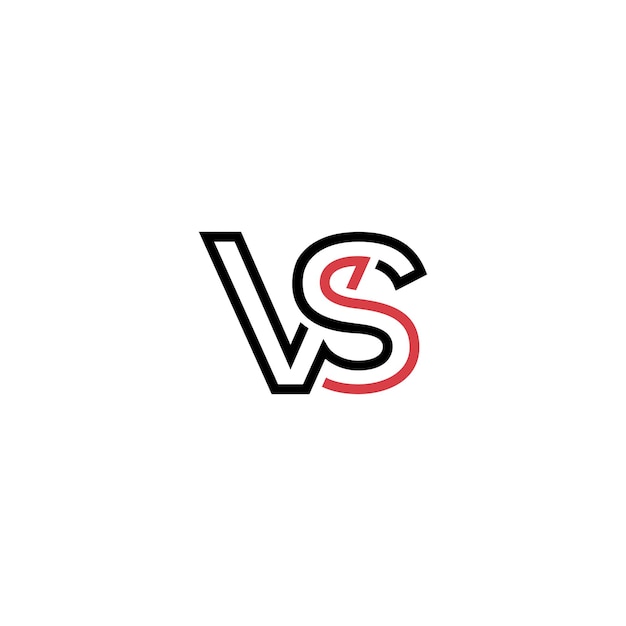 Logo VS Un symbole audacieux de compétition et de contraste
