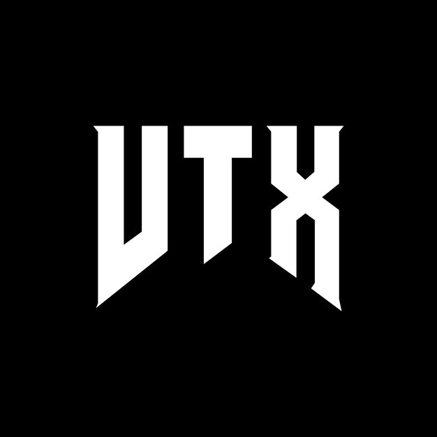 Le logo VTX est une combinaison de couleurs en noir et blanc VTX Vector VTX Icon VTX Alphabet VTX