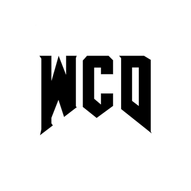 Le logo WCD est une combinaison de couleurs en noir et blanc, le logo WCD vectoriel, l'icône WCD, l'alphabet WCD et la typographie.