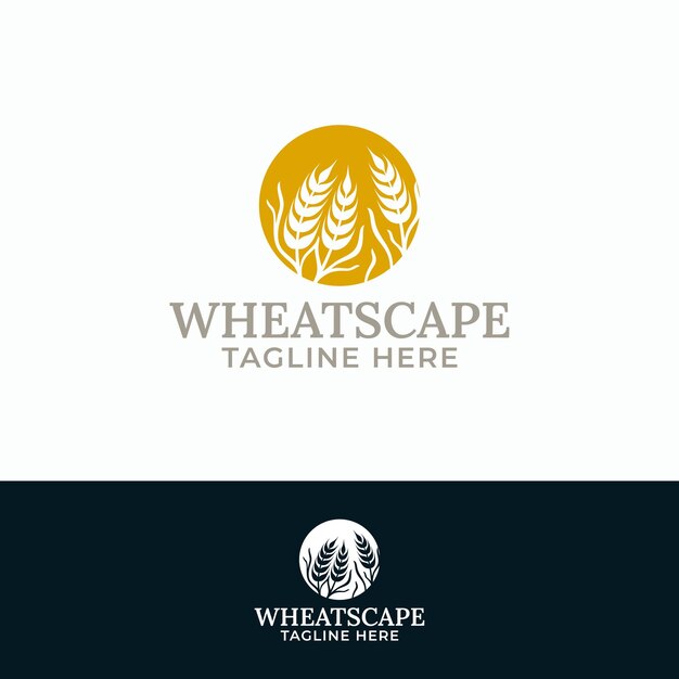 Vecteur le logo de wheatscape