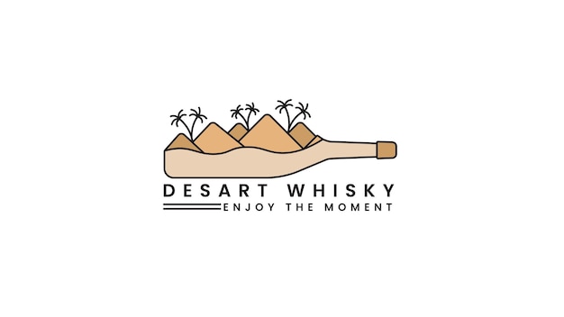 Vecteur logo whisky