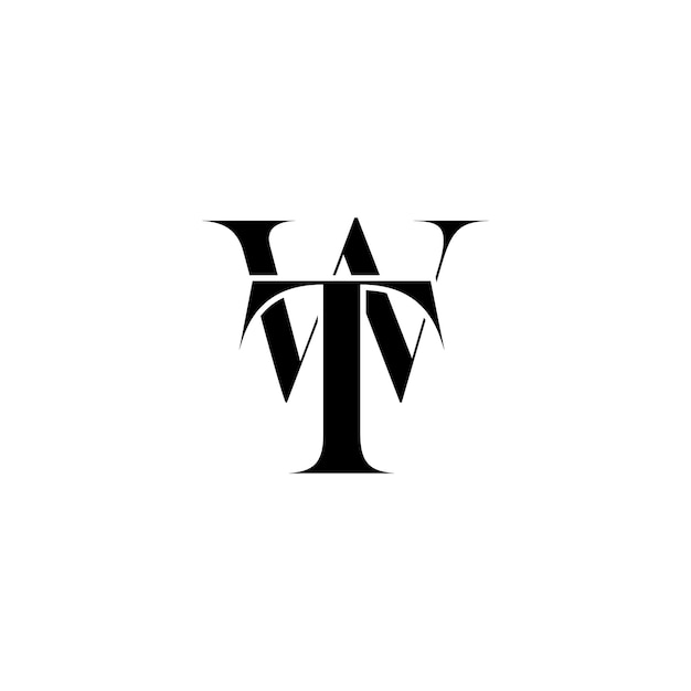 Vecteur le logo de wt