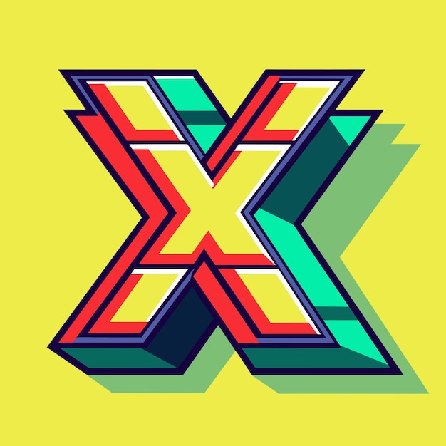 Vecteur le logo x