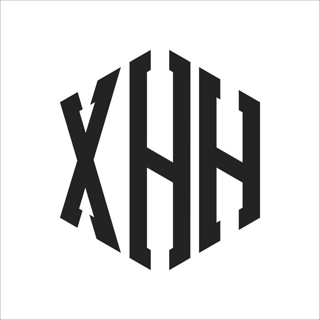 Le logo XHH est conçu avec les initiales de la lettre XHH et le monogramme en forme d'hexagone.