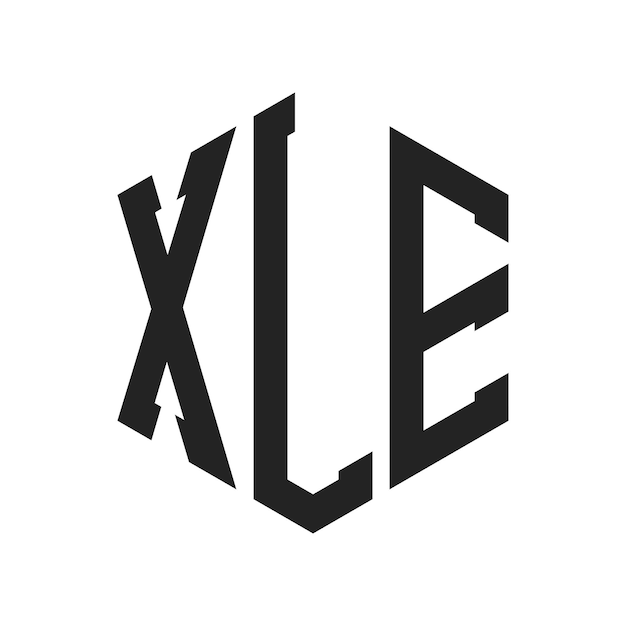 Le logo XLE est conçu avec les initiales de la lettre XLE et le monogramme en forme d'hexagone.
