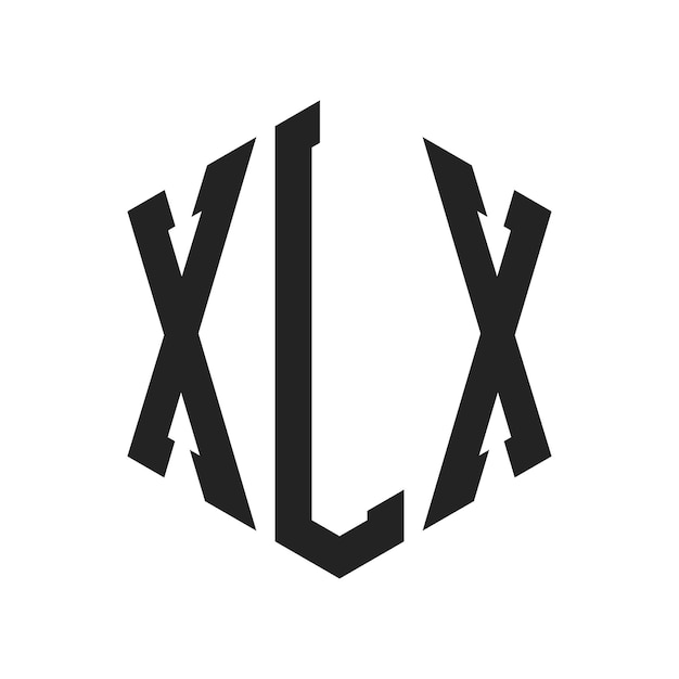 Le logo XLX est conçu avec les initiales de la lettre XLX et le monogramme en forme d'hexagone.