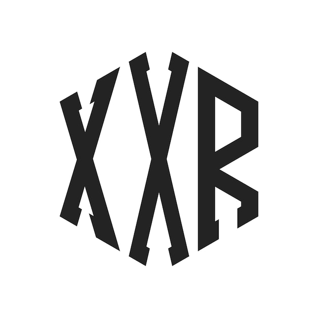 Le logo XXR est conçu avec les initiales de la lettre XXR et le monogramme en forme d'hexagone.