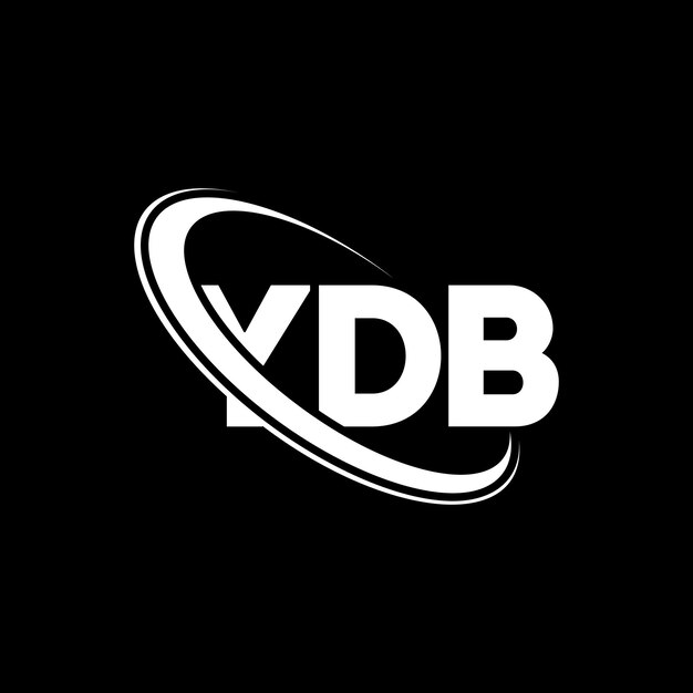 Vecteur logo ydb ydb lettre ydb lettre logo design initiales logo ydb lié par un cercle et un monogramme en majuscules logo ydb typographie pour les entreprises technologiques et la marque immobilière