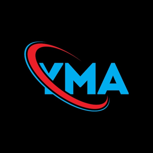 Vecteur le logo yma est composé de lettres yma, des initiales yma et d'un cercle et d'une lettre majuscule, ainsi que d'un monogramme yma, une typographie yma pour les entreprises technologiques et les marques immobilières.