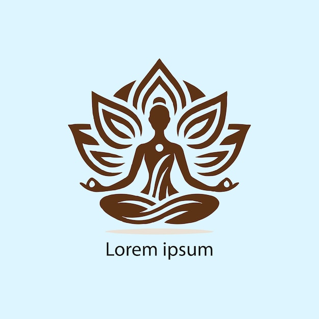 Vecteur un logo de yoga pour votre marque