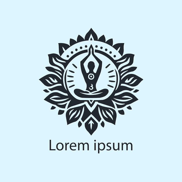 Vecteur un logo de yoga pour votre marque