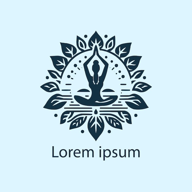 Vecteur un logo de yoga pour votre marque