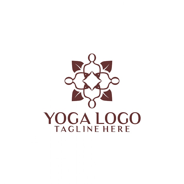 Vecteur logo de yoga