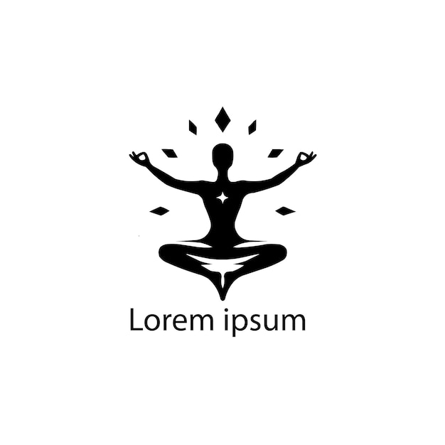 Vecteur un logo de yoga