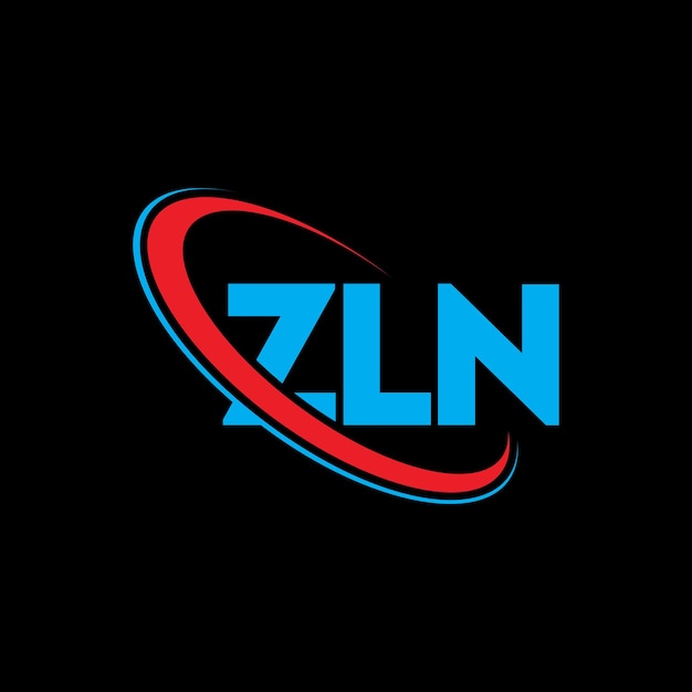 Logo ZLN Design de la lettre ZLN Logo initial ZLN lié au cercle et au monogramme en majuscules logo ZLN typographie pour les entreprises technologiques et la marque immobilière