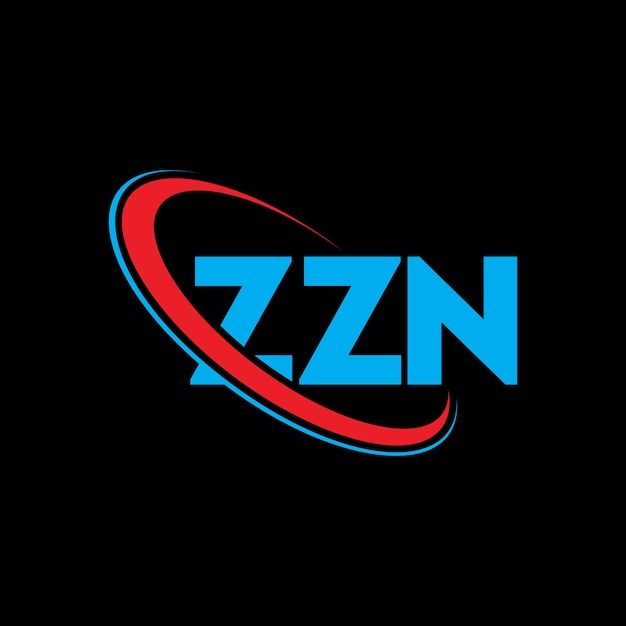 Logo ZZN ZZN lettre ZZN lettres logo design Initiales logo ZZN lié à un cercle et un monogramme en majuscules logo typographie ZZN pour les entreprises technologiques et la marque immobilière