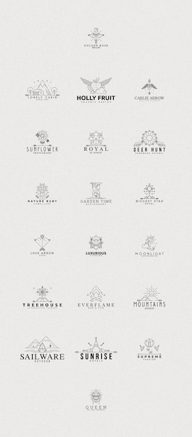 Logos de boutique préfabriqués EPS
