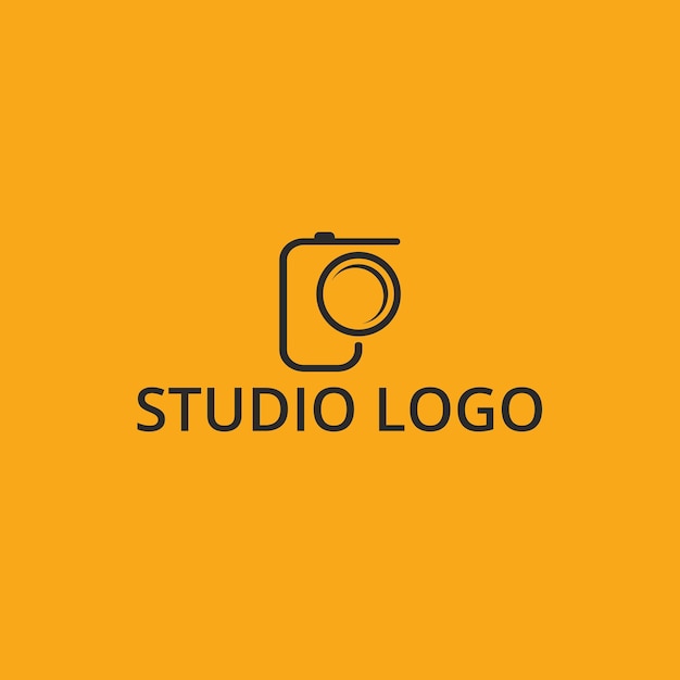 Vecteur logos d'expositions de studio de photographie et d'appareil photo