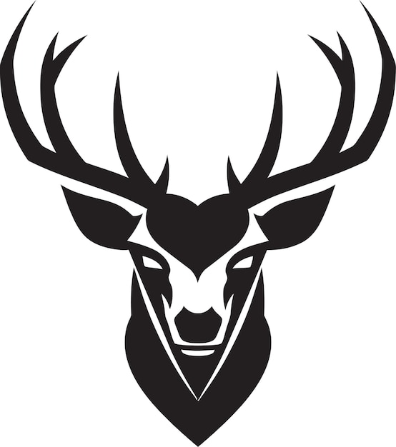 Vecteur les logos intemporels des cerfs pour l'identité de la marque classique