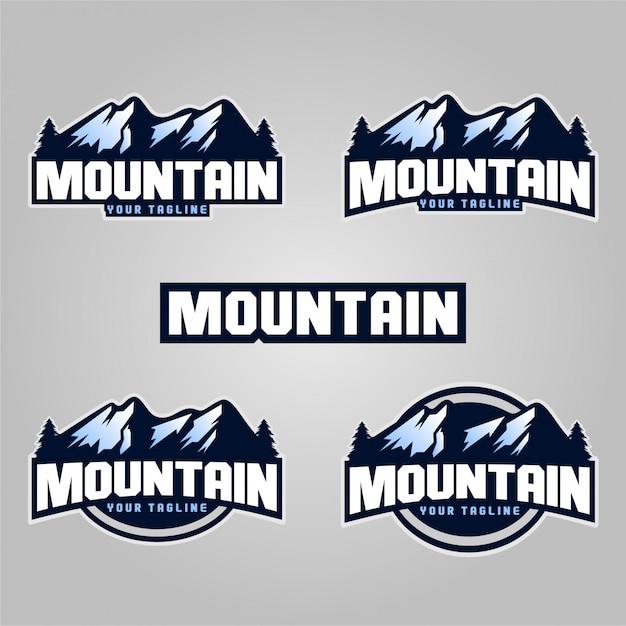 Vecteur logos de montagne