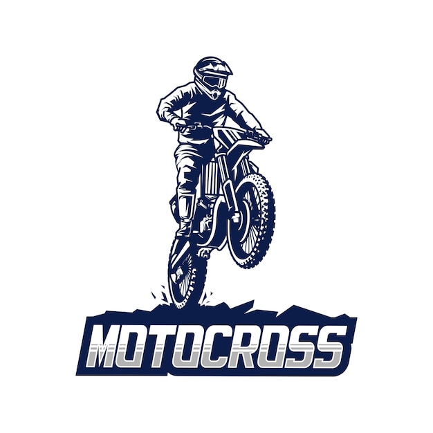 Vecteur logos de motocross