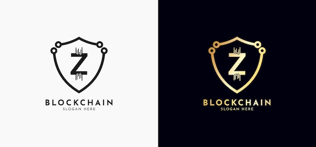 Logos De Pièces De Monnaie Crypto Lettre Initiale Z Logo Icône Image Vectorielle Symbole De Finance De Chaîne De Bloc D'argent Numérique