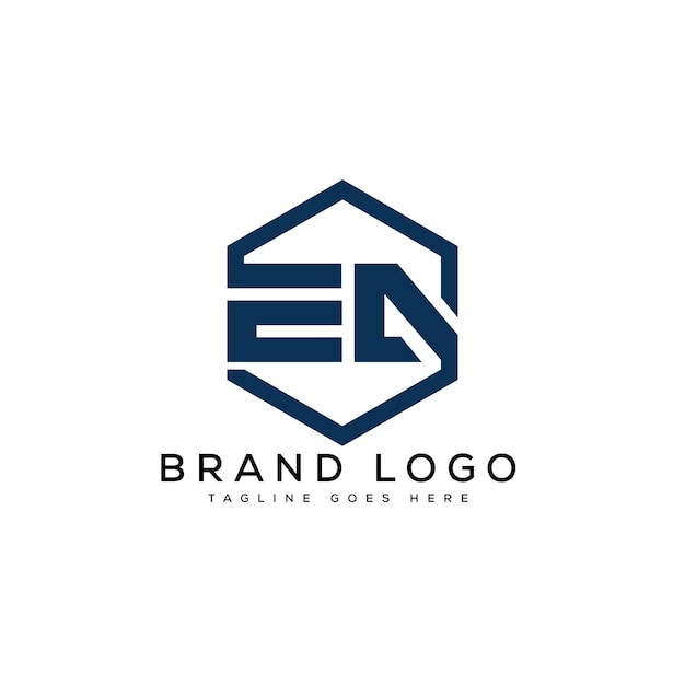 Vecteur logos vectoriels créatifs avec la lettre ea