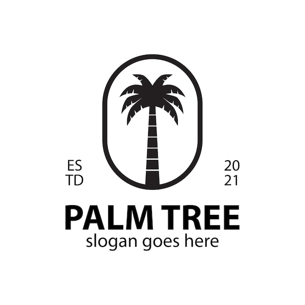 Logos Vintage De Palmiers Pour Des Vibrations Estivales Dans Les Inspirations De Logo De Plage Ou D'hawaï