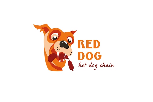 Vecteur logotype pour la chaîne de hot-dogs